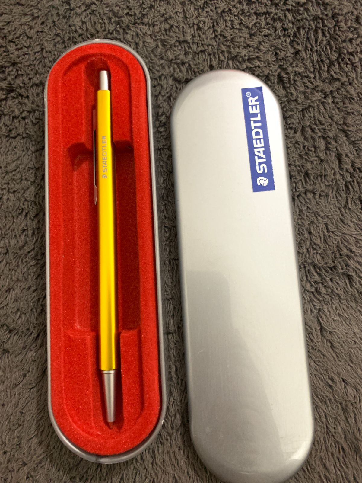Staedtler Metallic Ballpoint Pen with Gift Tin Box / Case