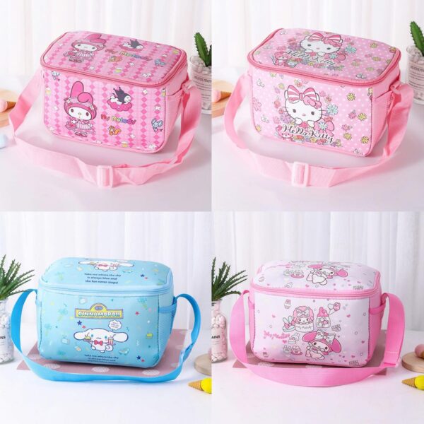 Kids Cartoon Insulated Lunch Bag – Hello Kitty, My Melody, Cinnamoroll & More