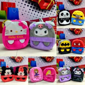 Cute Plush Character Backpacks for Kids - Hello Kitty, Minnie, Batman