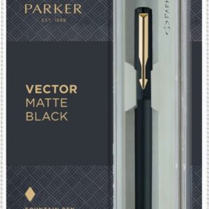Parker Vector GT Fountain Pen, Matte Black